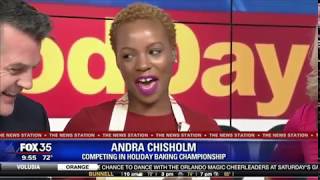 Local Woman Competing in Holiday Baking Championship on Food Network Visits the Fox 35 Studio