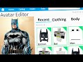 MAKING BATMAN a ROBLOX ACCOUNT