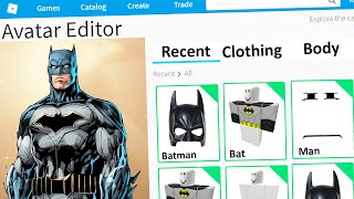 MAKING BATMAN a ROBLOX ACCOUNT