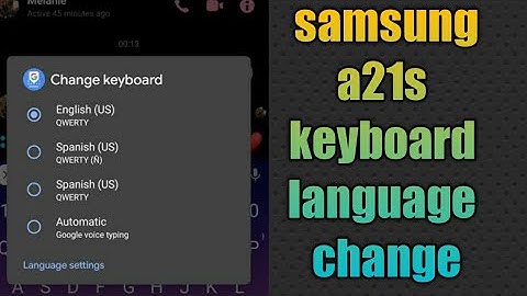 samsung a21s keyboard language change