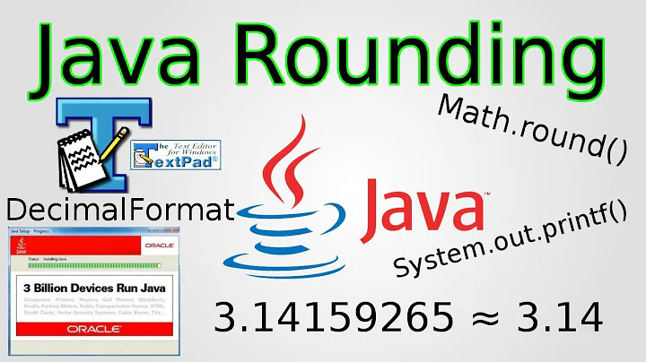 Java: Rounding Numbers (Math.round(), DecimalFormat & printf)