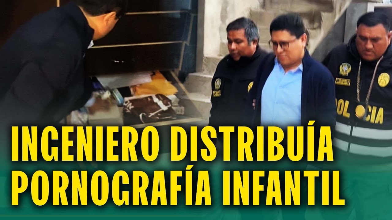 OPERATIVO CONTRA EL 'INGENIERO DEL TERROR', INVESTIGADO POR PORNOGRAFÍA INFANTIL