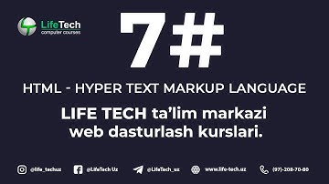 7-dars FrontEnd dasturlash htmlda form elementlari bilan ishlash UZB