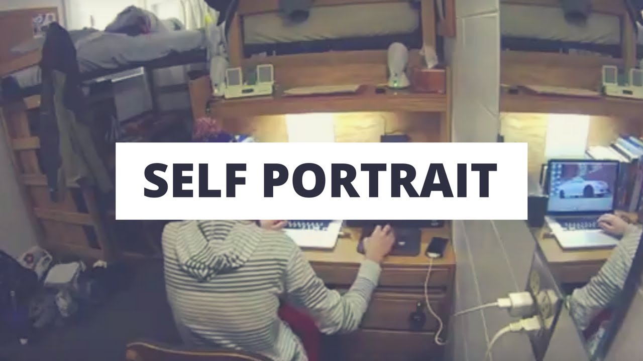 College Art Class Project - Self Portrait