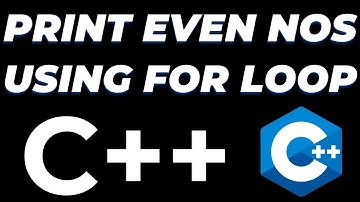 C++ program to print even numbers using for loop tutorial