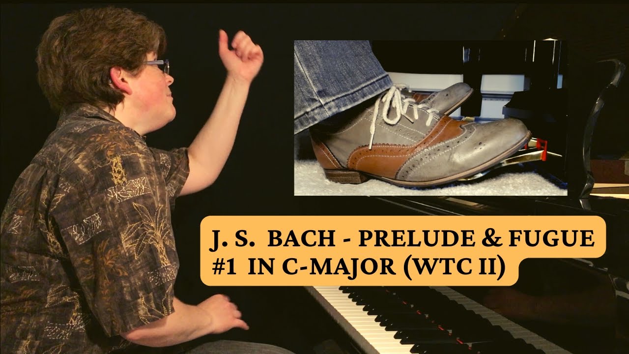 Bach - Prelude & Fugue No. 1 in C-major, WTC II BWV 870 // With Pedal Cam!