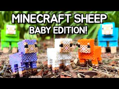 DIY Minecraft Baby Sheep Perler Bead Tutorial