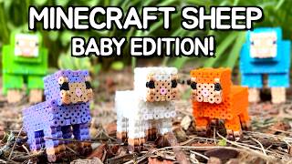 Building A Minecraft Baby Sheep Perler Bead Figure!