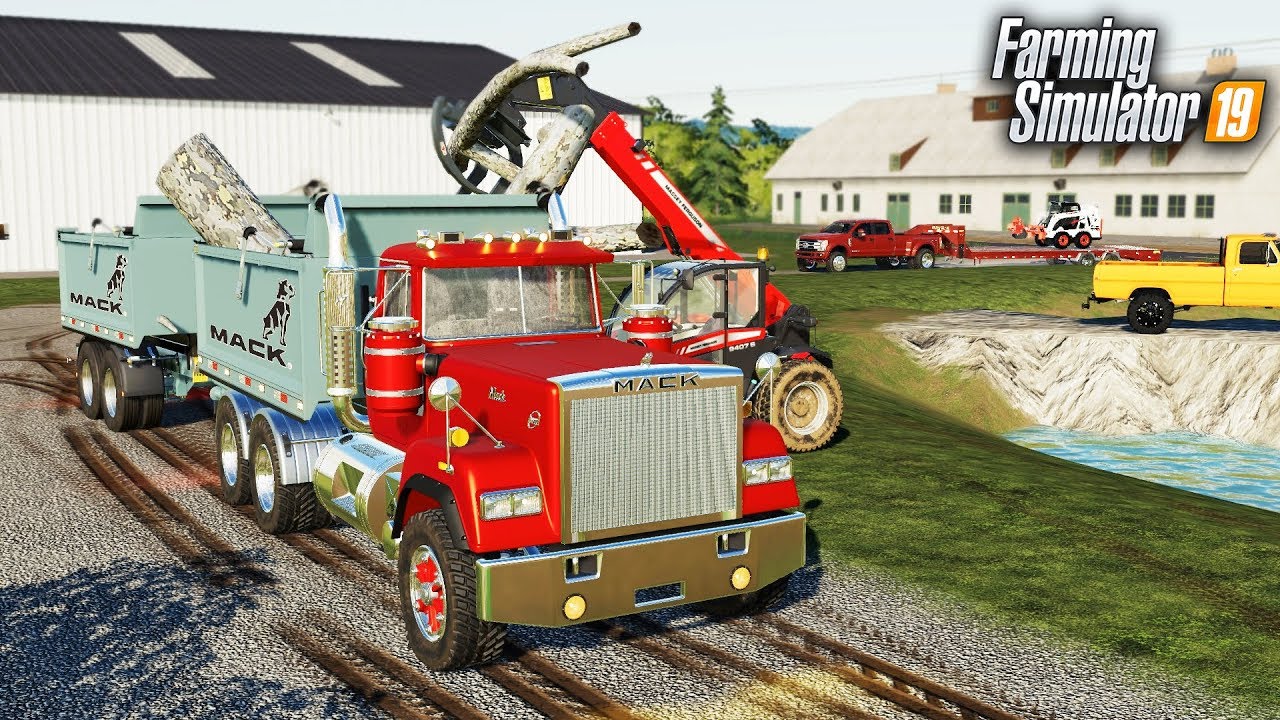 mack dump truck mod for fs19