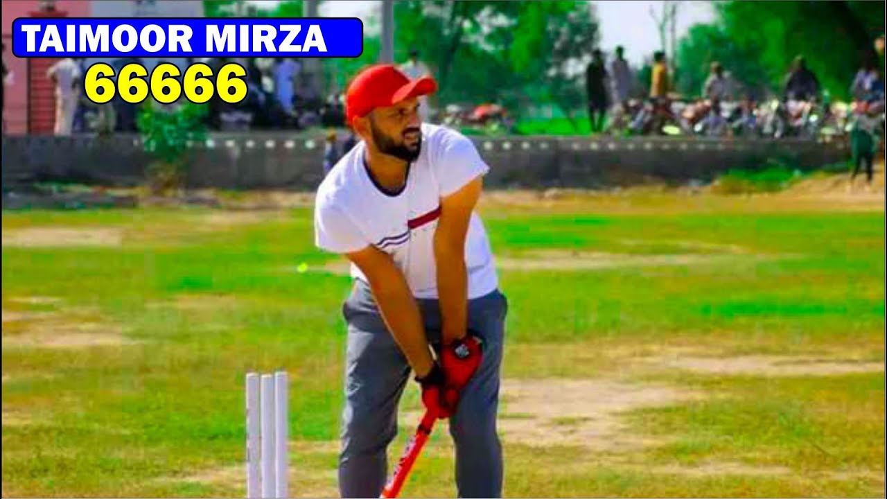 TAIMOOR MIRZA 66666 TAIMOUR MIRZA BEST BATTING TAPE BALL CRICKET MATCH YouTube