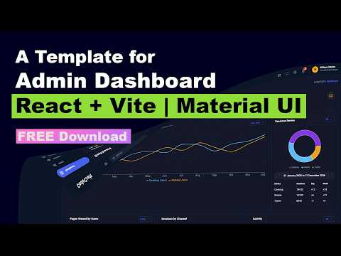 A Template for Admin Dashboard | React + Vite | Material UI