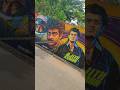 Ajith Kumar Birthday Special Wall Painting Puducherry #ajith #ajithkumar #wallpainting #pondicherry