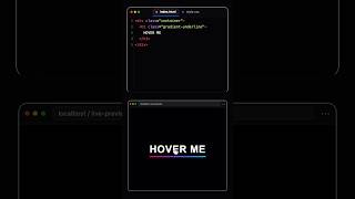 🌈 Gradient Underline Hover Effect | Pure CSS #Shorts
