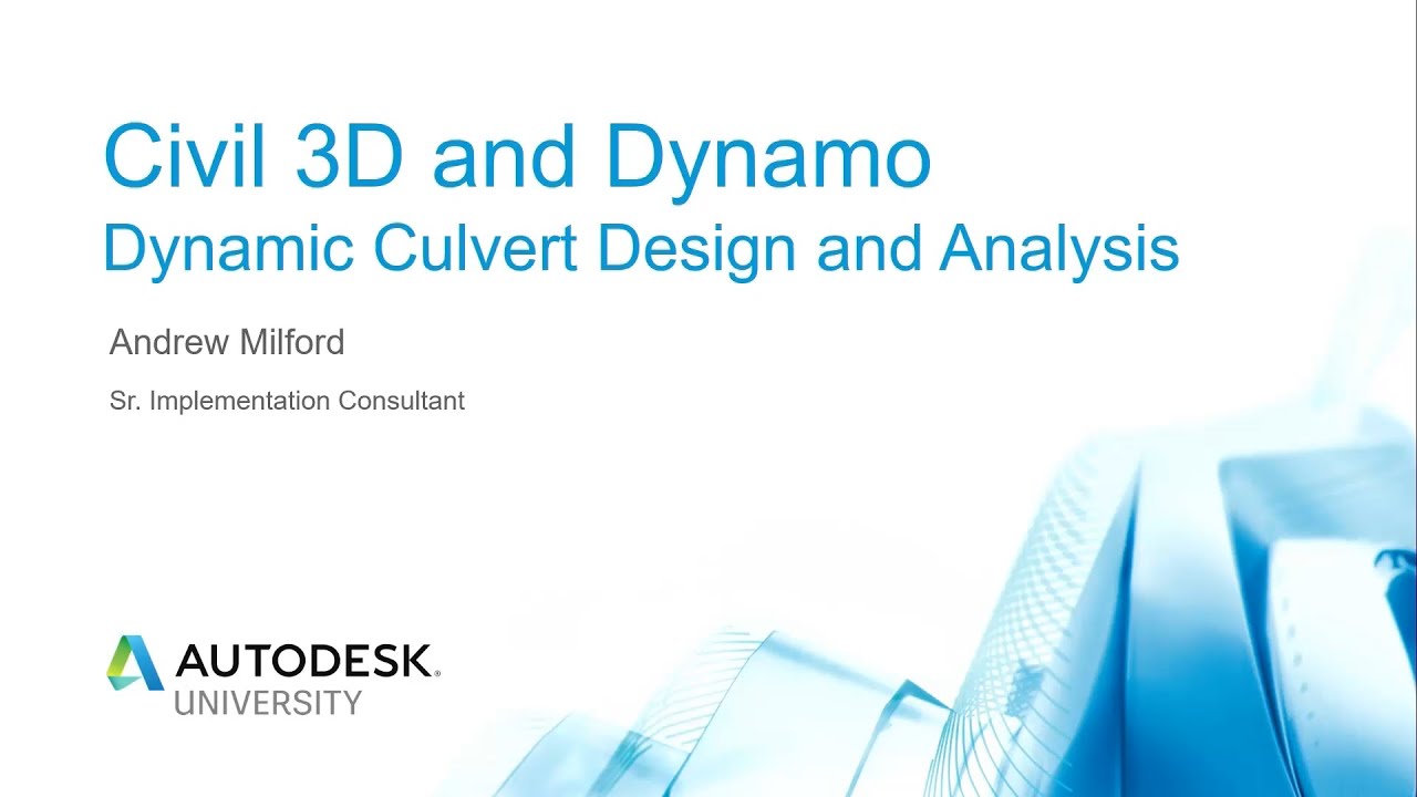 [CIVIL 3D] - Civil 3D e Dynamo — Projeto e análise dinâmica de bueiros ...