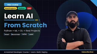 Learn AI From Scratch 🤖 | Python + ML + DL Complete Course 2026
