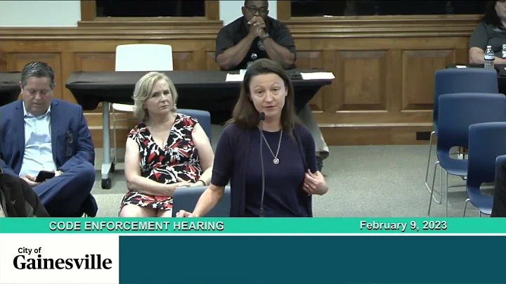 Gainesville Code Enforcement Special Magistrate - 2023-02-09 | GNV FL