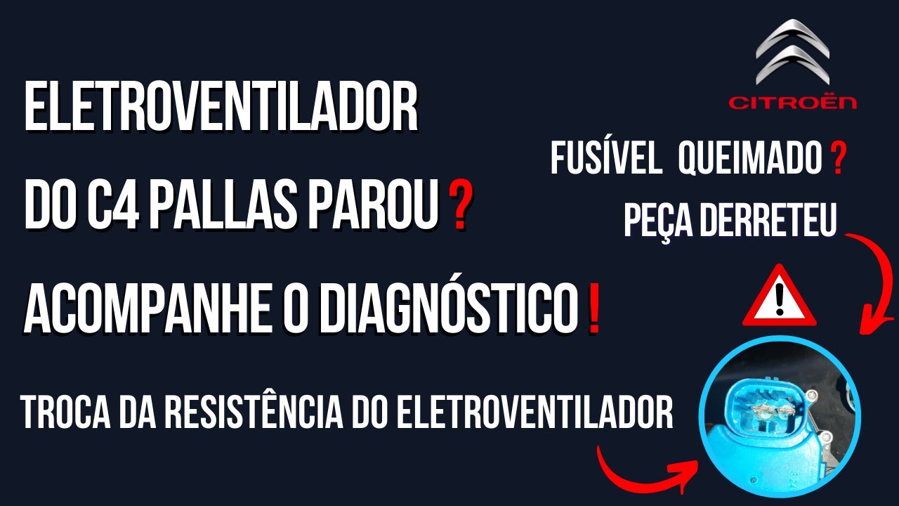 Eletroventilador do C4 parou ? Entenda o que pode ser ! Erros : P0495; P0691; P0693