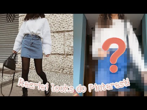 Recriei LOOKS do PINTEREST durante 1 semana!