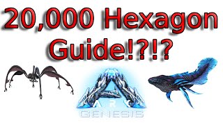 [PC 2020] Ark Genesis: Easy Hexagons beginner guide Wave Ray 64. 20,000 HEXAGONS!!