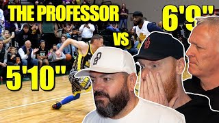 The Professor SERIOUSLY TESTED 5v5 vs Abrasive Pro Hoopers REACTION | OFFICE BLOKES REACT!!