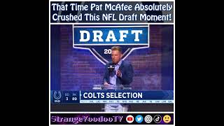 Pat McAfee's Amazing NFL Draft Selection Moment!