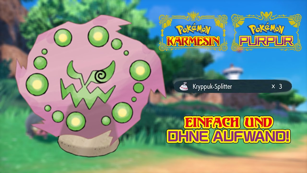 Pokémon Karmesin & Purpur - Kryppuk-Splitter ganz einfach farmen