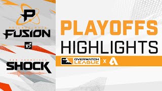 Philadelphia Fusion VS San Francisco Shock - Overwatch League 2021 Highlights | Playoffs Day 2