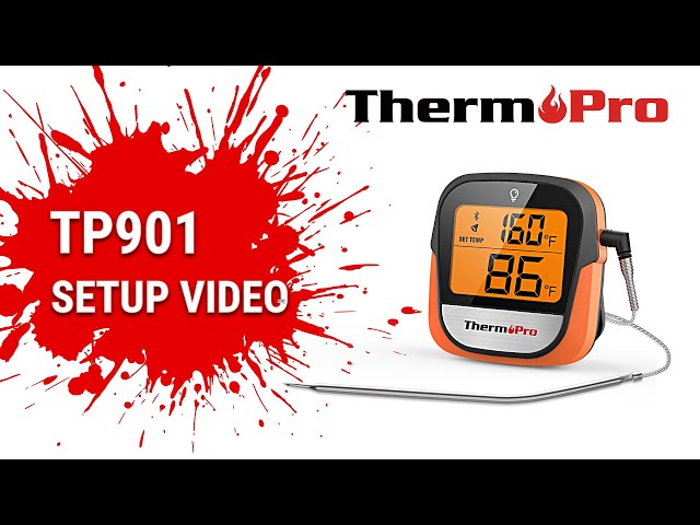 ThermoPro TP901 Bluetooth Meat Thermometer Setup Video 