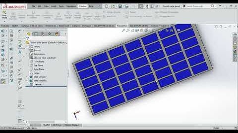 SOLIDWORKS Premium 2017  Flexible solar panel