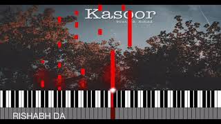 Video thumbnail of "Kasoor - Prateek Kuhad | Piano Tutorial (with MIDI file/Sheet Music) | Rishabh DA"