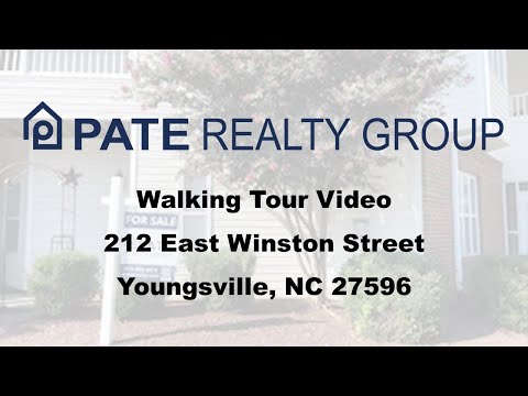 Walkthrough Video Tour- 212 East Winston Street, Youngsville, NC with Brian Pate, Realtor