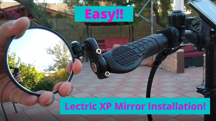 Lectric XP bike mirror installation (Real Easy!!)