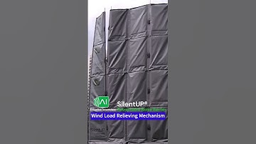 SilentUP Retractable Noise Barrier - Wind Load Relieving Mechanism #Construction #noisereduction