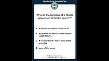 Air Brake Practice Test | Audio | Canadian Driver Knowledge Test #canadiandrivingtest #drivingtest
