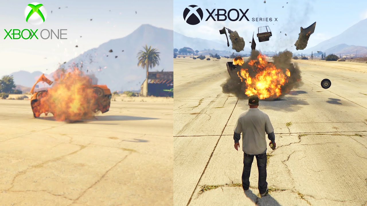 GTA 5 COMPARAISON XBOX ONE VS XBOX SERIE X 