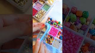 Diy Beaded Bracelet Asmr Beads Gelang Manik Manik Viral Warna Pastel