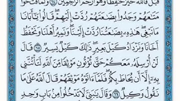 تكرار الوجه التاسع من سورة يوسف كل آية ٣مرات للشيخ فارس