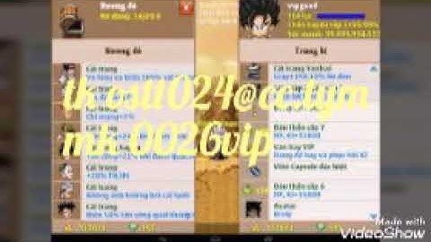 Tặng nick ngọc rồng online vip cho anh em cày