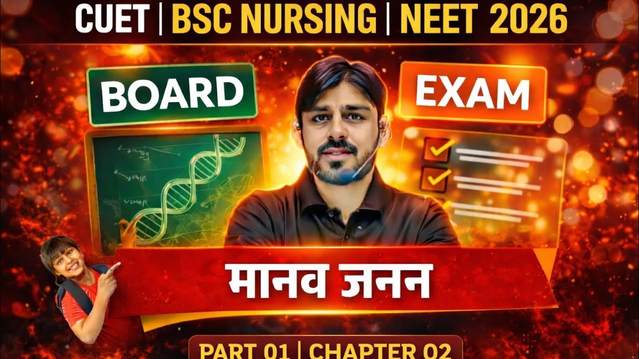 Class 12th Biology Board Exam 2026 | Human Reproduction Important Questions | 100% Sure Questions