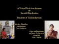 A virtual taniavarthanam by students of trsundaresan mridangam konakkol taniavarthanam