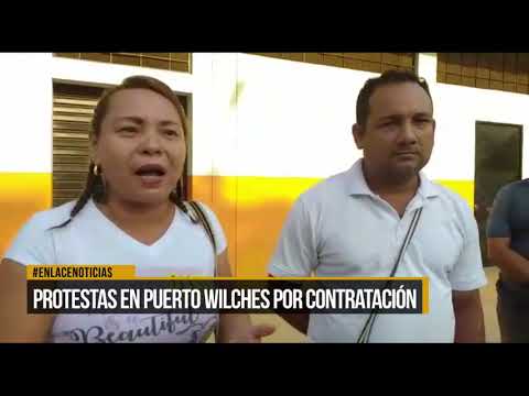 Protestas en Puerto Wilches por contratación de ciudadanos barranqueños