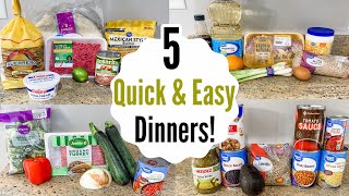 Whats For Dinner 5 of the EASIEST Weeknight Meals ANYONE CAN MAKE | Julia Pacheco