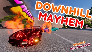 Get ready for some carnage in Downhill Mayhem in BeamNG Drive! 🏞️🚗💨