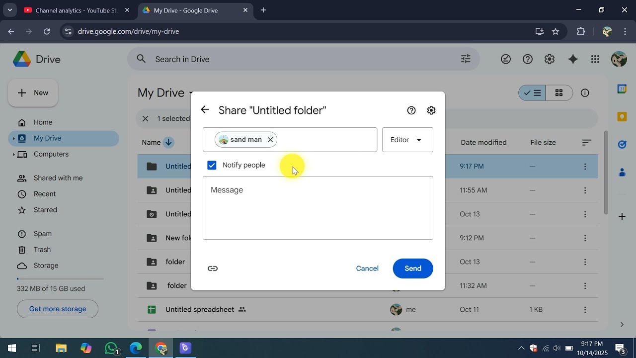 How To Share a Google Drive Folder with Others - YouTube