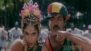 Alluda Majaka Movie Songs - Bitta Kutta Petra- Chiranjeevi, Ramya Krishna & Rambha