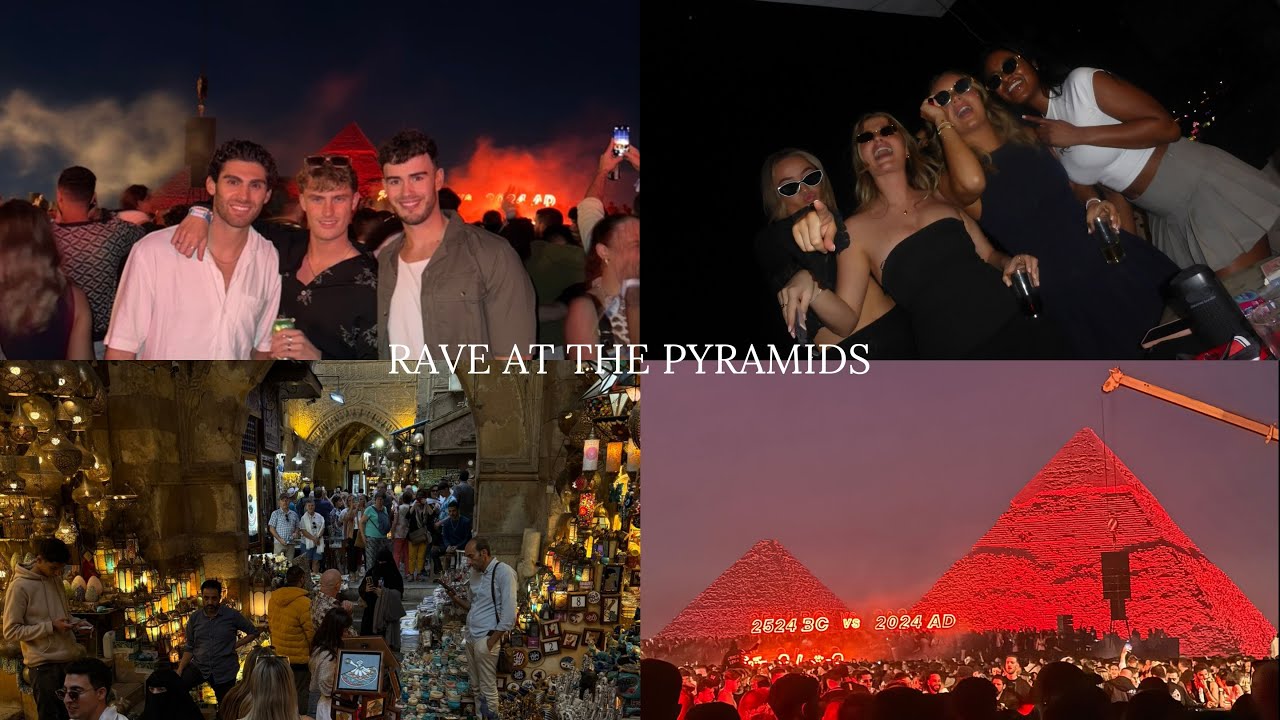 Egypt Pyramids Rave A Rave at the Pyramids! (Spend 5 days in Egypt With Us) - YouTube