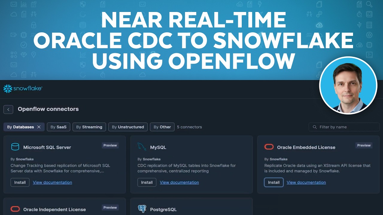 How-to Set Up Near Real-Time Oracle CDC to Snowflake using Openflow