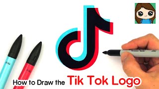 How To Draw The Tik Tok Logo Youtube