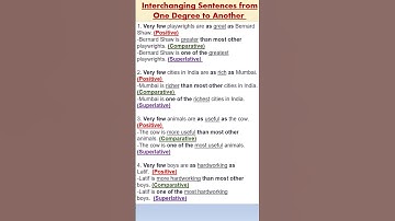 2-Degree of Comparison -Positive, Comparative and Superlative #shorts #english #shortvideo #positive