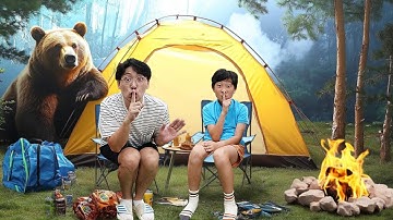 예준이와 예성이의 캠핑장 규칙 배우기 가족여행 놀이 Camping Rules for Kids Toy Play